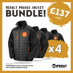 4x Result Padded Jacket Bundle