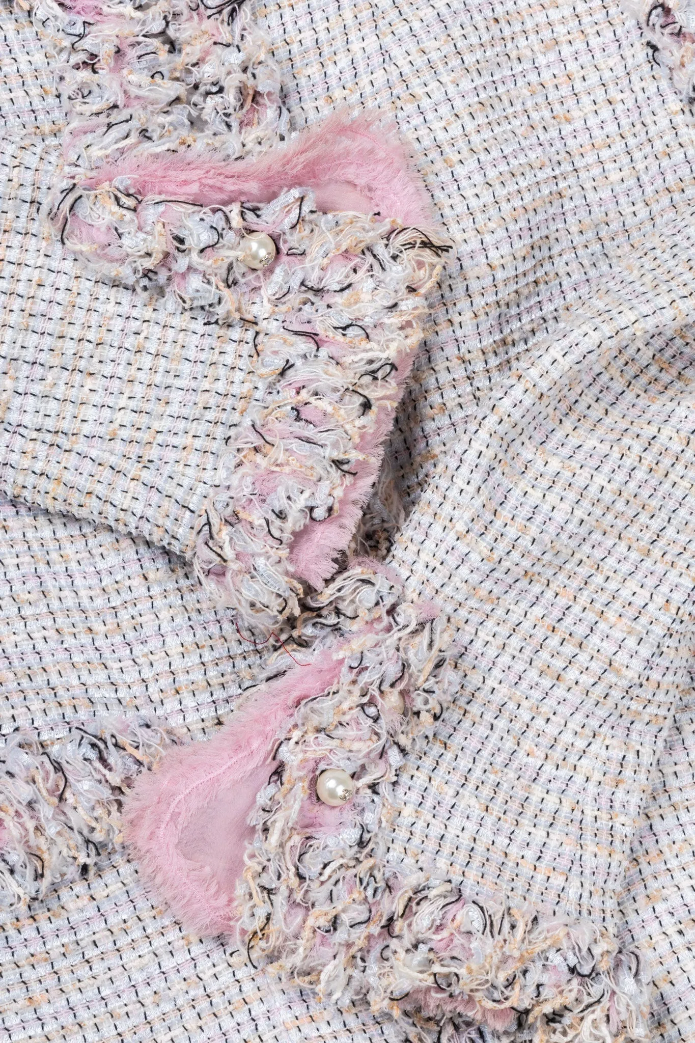 CHANEL 2004 Fringed Tweed Jacket