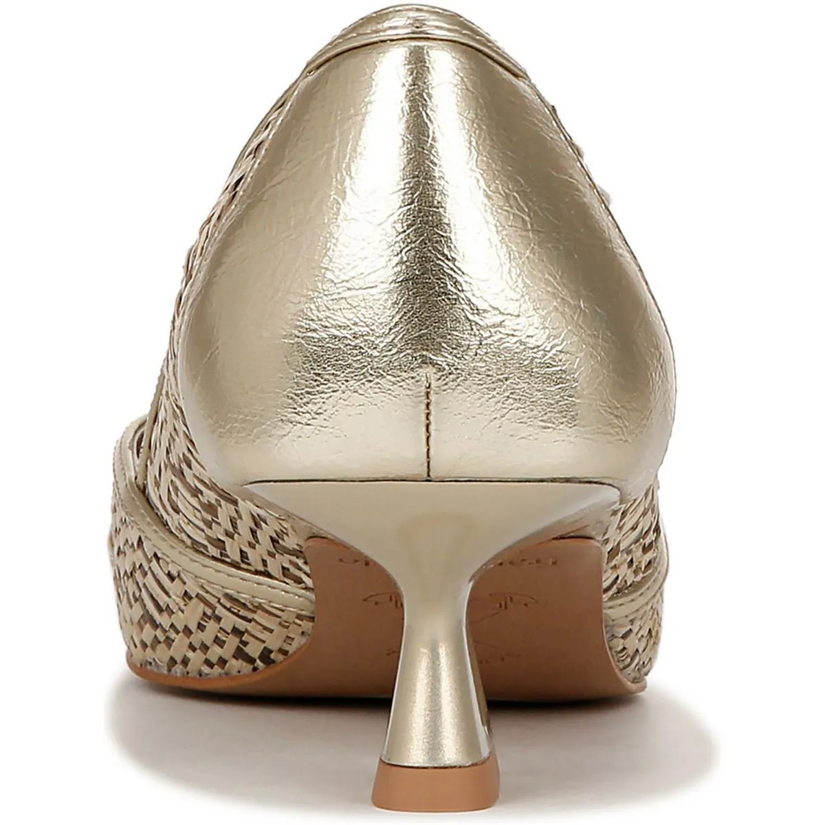 Franco Sarto Womens Darcy Leather Pointed Toe Kitten Heels