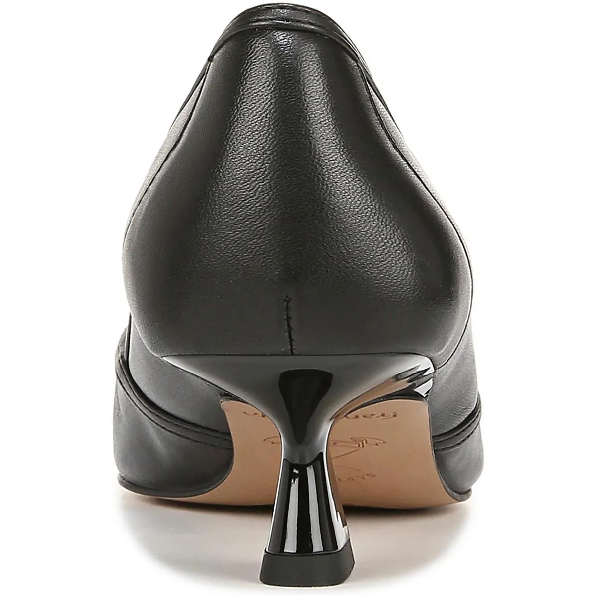 Franco Sarto Womens Darcy Leather Pointed Toe Kitten Heels
