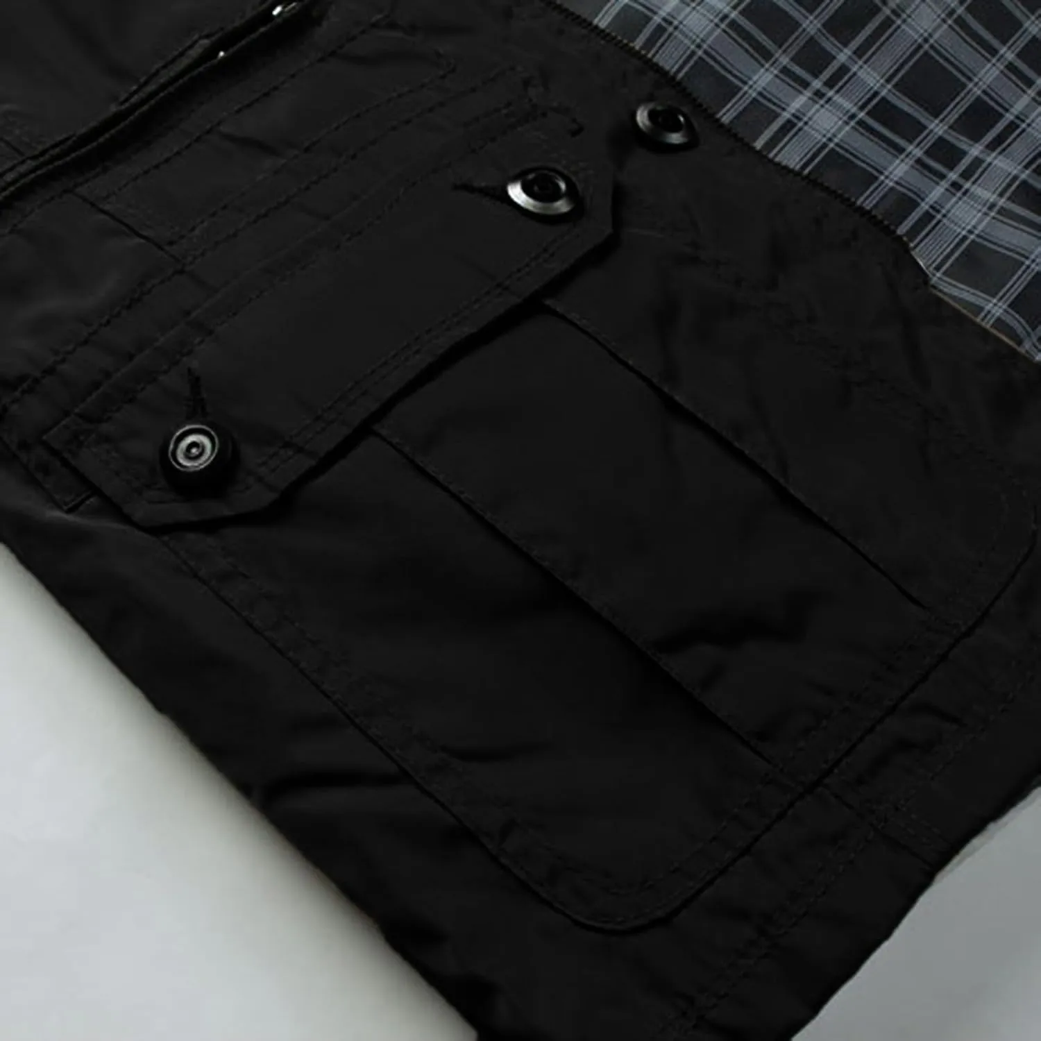 Jackets for Men Winter Fit Standing Collar Multi Pocket Windbreaker Casual Jacket Coat Trench Coat for Men Long