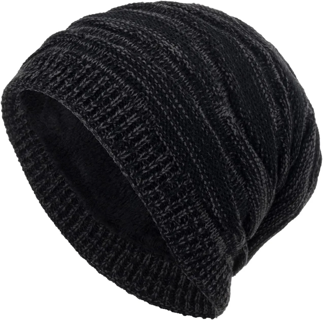 Mens Winter eanie Hats Scarf Set Warm Knit Hat Winter Cap Neck Warmer Winter Hat & Scarf