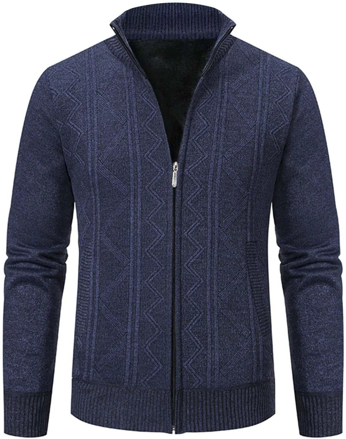MIDOO Mens Winter Jacket with Hood Hoodie Pullover Zip Long Sleeve Hoodie Sweat Jacket Drawstring Casual Sport Hooded Jacket