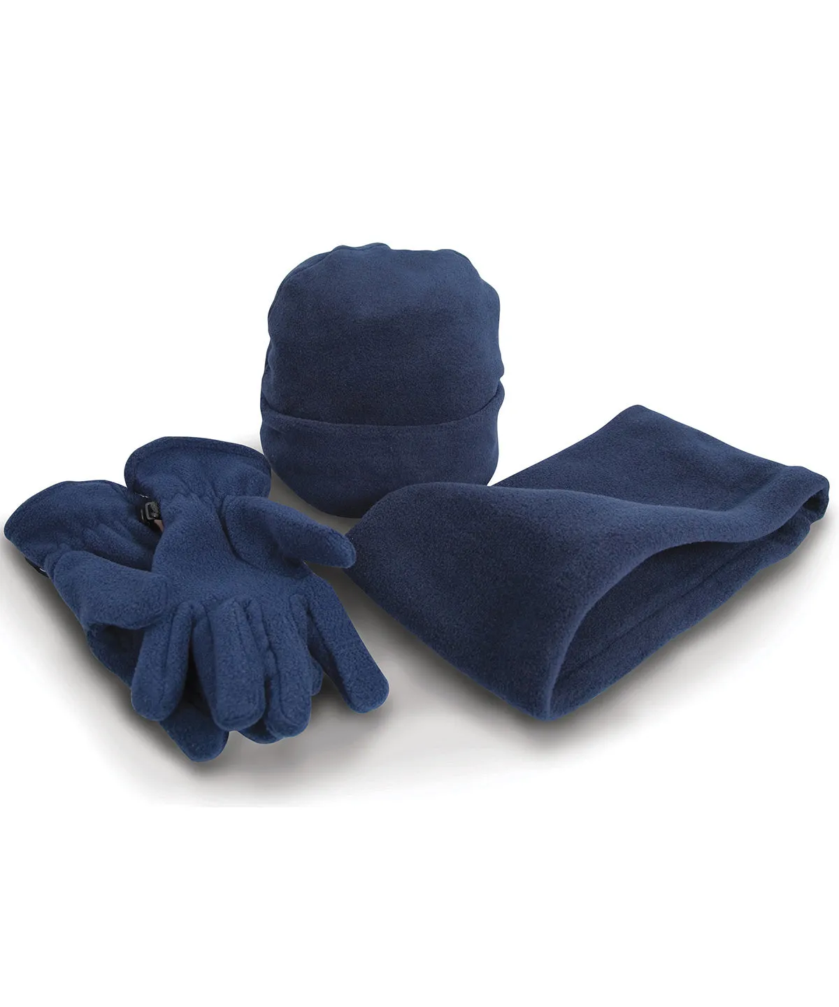 Navy - Polartherm™ fleece accessory set