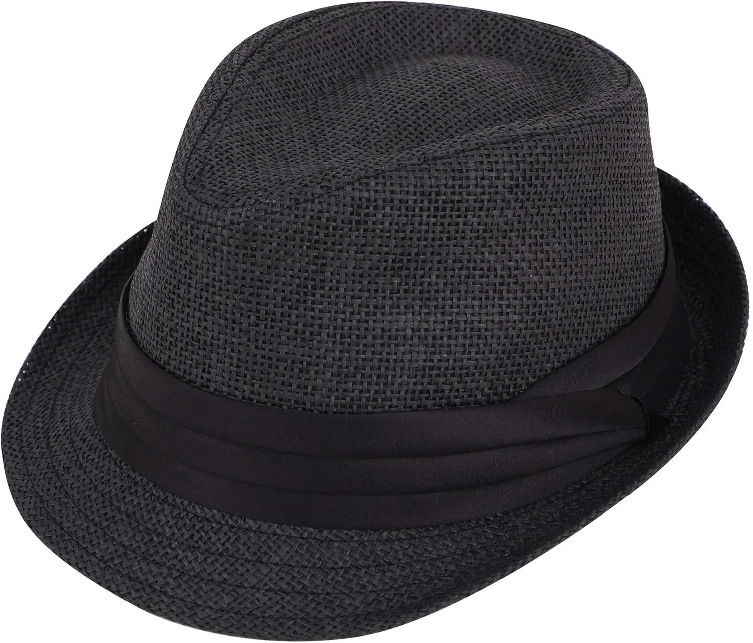Simplicity Fedora for Men Women Unisex Men's Women's Classic Manhattan Structured Gangster Trilby Fedora Hat