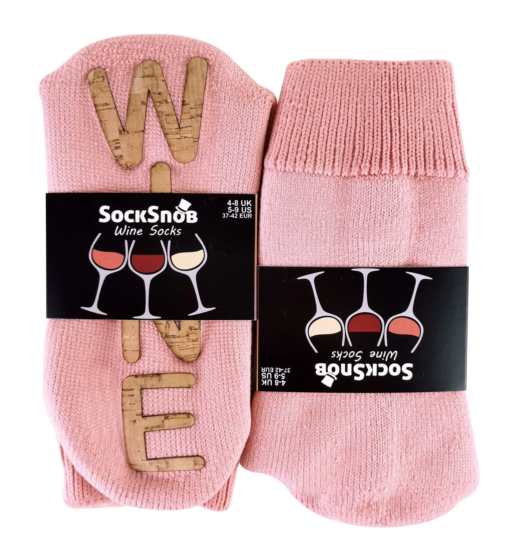 WINE Slipper Socks (Rose)