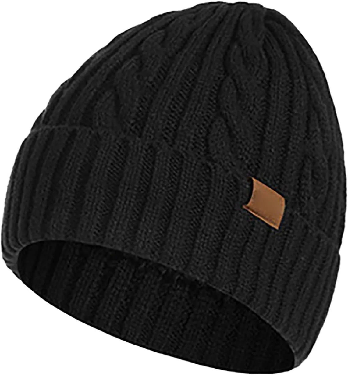 Winter Warm Beanie Hat Scarf and Touchscreen Gloves Set Caps Neck Scarves with Fleece Lined Winter Clothes
