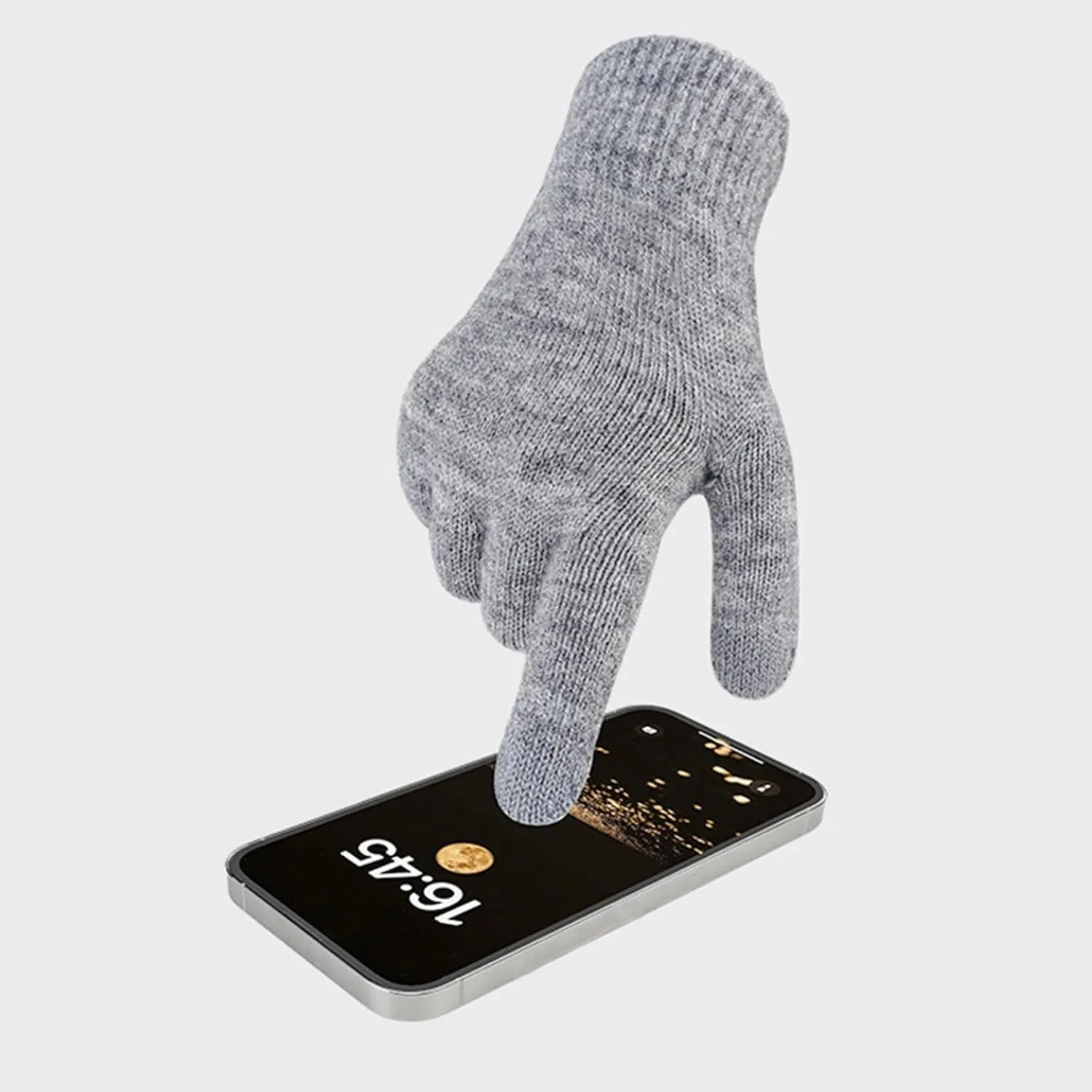 Winter Warm Gear Ski Outfits Knit Beanie Hat Touchscreen Gloves Long Neck Scarf Set Fleece Lined Hat Scarf Glove Sets