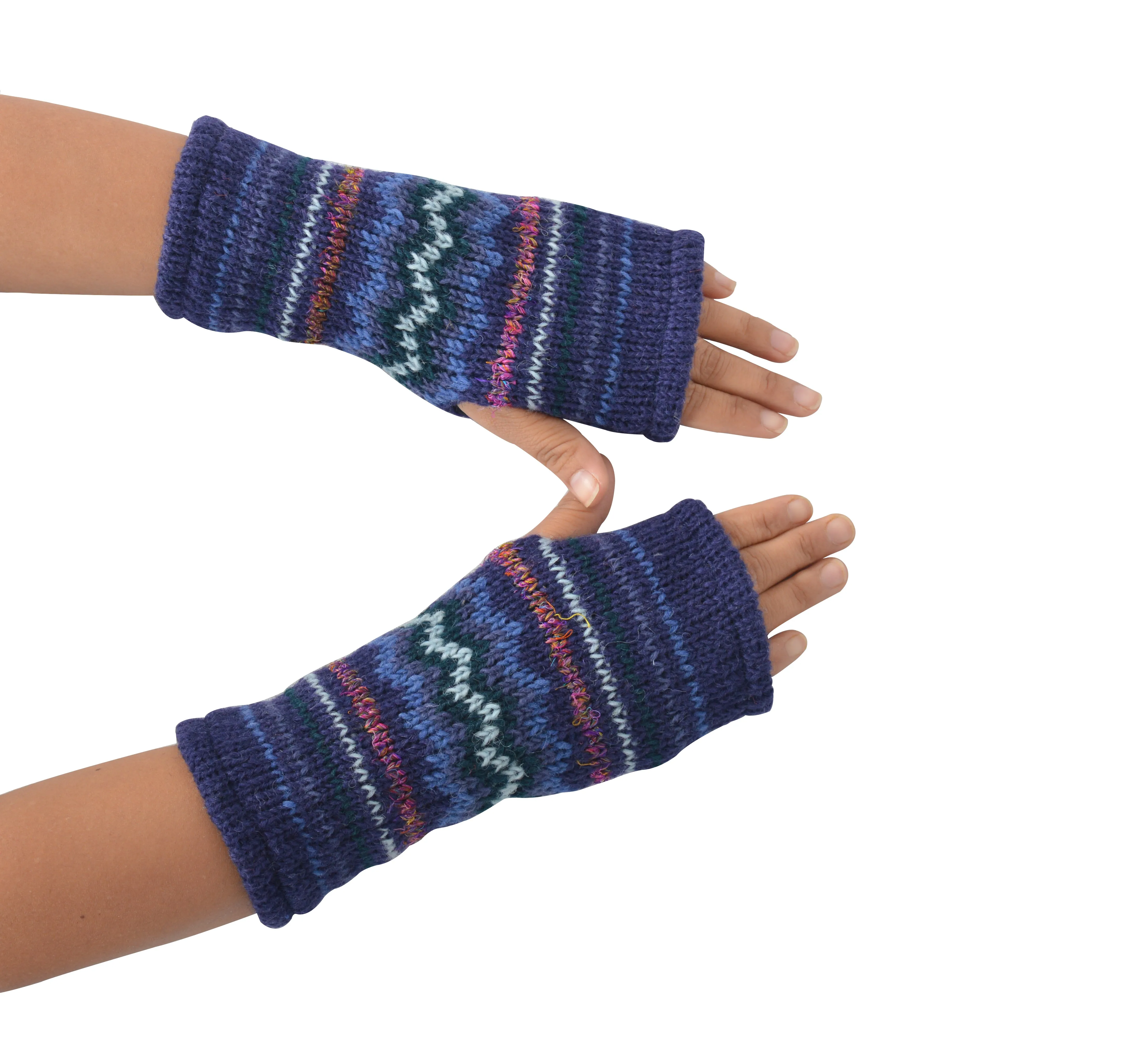 womens-woolen-hand-warmer-fleece-lined-aztec-pattern-winter-hand-warmers